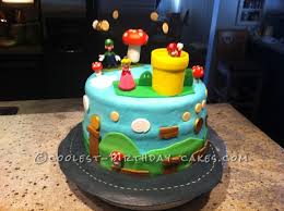 Picking a birthday cake theme based off your boy's hobbies will surely put a smile on his face! Coolest Homemade Mario Brothers Cakes