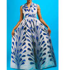 Robe longue à manche longue col rond de couleur unie avec poches pour les femme, parfaitement pour le. Robe Maxi En Pagne Boutique Mode Africaine Wax Promo Jupes Robes Pantalon Combinaisons Vestes Manteaux Foulards Echarpes Tissus Etc Paris France