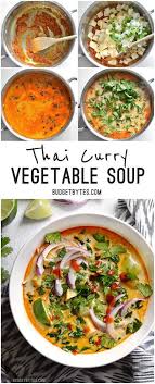 Thai Red Curry Vegetable Soup Recipe Budget Bytes Recipe Food Recipes Vegetarian Recipes