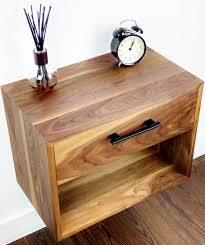 Nightstands are also a way to enhance the style of your bedroom. Walnut Floating Nightstand Nightstand With Drawer Nightstand Modern With Bookshel Floating Nightstand Floating Nightstand Drawer Modern Floating Nightstand