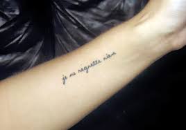 This design usually shows short, one line phrases that have a deep meaning to the wearer; Tatto Wallpapers Short Tattoo Quotes