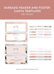 Dubsado Contract Header Templates Canva Soft Collection The Creative Template Shop In 2020 Templates Template Design Contract Template