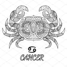 You can use our amazing online tool to color and edit the following zodiac signs coloring pages. 12 Zodiac Signs Sun And Moon Cancer Zodiac Tattoo Zodiac Signs Cancer Line Art Design