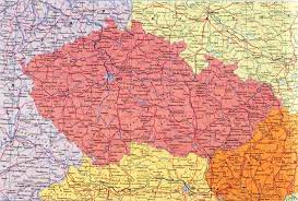 Zbieranie szczegółowych map republiki czeskiej. Mapa Republiki Czeskiej I Krajow Sasiednich Mapa Czech W Jezyku Rosyjskim