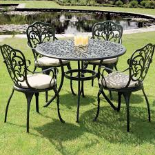 Patio Dining Bistro Set Garden Round Table Chair Outdoor Antique Style Furniture Fotografii