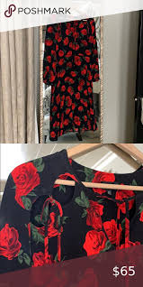 Topshop Red Floral Midi Dress In 2020 Floral Midi Dress Red Floral Top Shop Dress