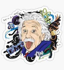Albert Einstein Sticker By Alapapaju Science Stickers Cute Stickers Work Stickers