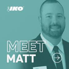 IKO's Matt Aldridge enjoys a little competition. On the job, he enjoys  traveling around and meeting with different contractors. Off the job, you  can find him following a good wrestling match. Both