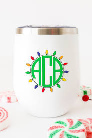 Download Free Christmas Lights Svg Monogram Frame The Country Chic Cottage