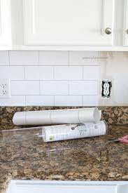 The last thing you want is for your kitchen to look like a bathroom or bedroom. Faux Subway Tile Backsplash Wallpaper