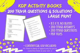 Well, what do you know? 200 Trivia Questions Answers Large Print Grafico Por Tomboy Designs Creative Fabrica