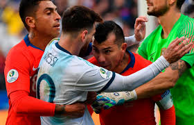 Romain langasque of france plays in the pro am ahead of the nedbank golf challenge hosted by gary player at the gary player cc on november 13, 2019. Lionel Messi Sent Off For Headbutt Clash With Gary Medel In Argentina S Copa America Win Over Chile