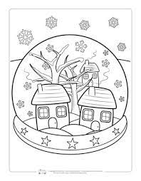 Keep a cat and pumpkin company on a magical night. Winter Coloring Pages Itsybitsyfun Com