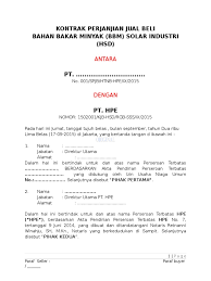 Hal ini dilakukan supaya terhindar dari kontroversi yang terjadi di kemudian hari. Contoh Surat Perjanjian Jual Beli Barang Antar Perusahaan