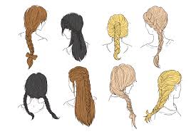 This hairstyle couldn't be simpler, which is welcome news to those who are used to the daily struggle of maintaining. Hair Plaits And Braids Vectors 143322 Vector Art At Vecteezy