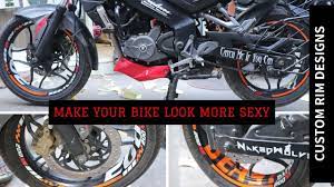Motorcycle Rim Decals Bike Modification Born Creator Youtube