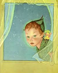 Good Books For Young Souls Life Is An Adventure Peter Pan And Tinkerbell Vintage Illustration Illustration