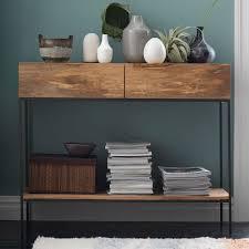 Constructed of reclaimed wood, this substantial table showcases a modern rustic vibe and comes equipped with bench seating. West Elm Industrial Storage Console Review Furnished Reviews