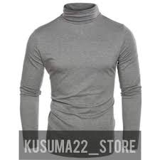 Pasutri nafsu tinggi✨ full time : Kaos Kerah Tinggi Turtleneck Lengan Panjang Premium Shopee Indonesia