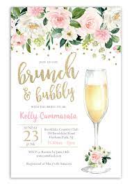 Bridal shower brunches can be boozy affairs, but what about those who don't drink? Brunch And Bubbly Bridal Shower Invitation Bubbly Bridal Invite Bridal Show Bridal Shower Invitations Free Bridal Shower Brunch Bridal Shower Invitations Diy