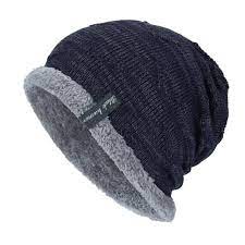 Fashion Boys Men Winter Hat Knit Scarf Cap Men Caps Warm Fur Skullies Gear Citizen Winter Hats For Men Hats For Men Knitted Hats