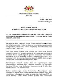 Pada waktu yang ditentukan saya datangi, rumahnya tak terlalu luas tapi cukup apik penataan taman, saya pencet bel, yang keluar. Kenyataan Media Kementerian Pengangkutan 6 Mei 2020 Kepadatan Penumpang Dalam Tren Ktm Komuter Bagi Perjalanan Pelabuhan Klang Tanjung Malim Pada Selasa 5 Mei 2020 My News Online
