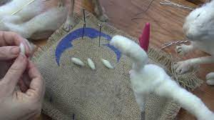 Needle Felted Hare Feet By Sarafina Fiber Art Needle Felting Projects Needle Felting Needle Felted Animals