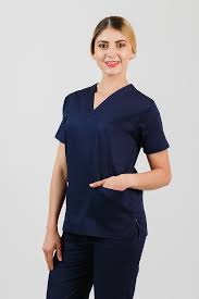 Este color de uniforme, en uniformes médicos en cierta parte tiene su ventaja, debido a que se puede usar mas tiempo sin lavar, ya que la tonalidad oscura hace que no. Filipina Quirurgica Unisex Azul Marino Stretch 200 Shaddai Uniformes