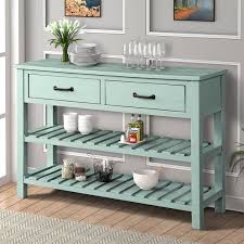 Accent Buffet Sideboard Desk For Kitchen 45 X15 X31 Console Table With Drawers Tall Entryway Table W 2 Cabinets And Bottom Shelf Tall Entryway Table For In 2020 Console Table Table Storage Accent