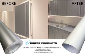 high gloss & matt vinyl wrap kitchen