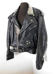 Vintage 70s 80s Mens Black Leather Jacket Motorcycle Biker Etsy Mens Black Leather Leather Jacket Jackets