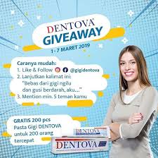 Hai Dentovans Dentova Ingin Memberikan Hadiah Spesial Untuk Kalian Semua Nih Kami Akan Memberikan 200 Pcs Pasta Gigi Den Periodontitis Toothpaste Instagram