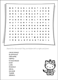 Wild Animals Vocabulary For Kids Learning English Printable Resources