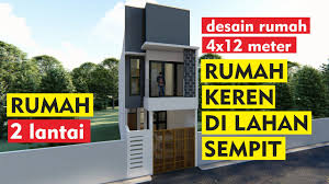 Design interior rumah ukuran 4x12 interior rumah via kumpuldesainrumah.blogspot.com. Desain Rumah Minimalis Di Lahan Sempit Ukuran Tanah 4x12 Meter Youtube