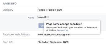 Kekurangan page migration yang utama ialah nama page akan mengikut nama fb personal. Bagaimana Menukar Nama Page Facebook Yang Melebihi 200 Fans Dengan Percuma Ariff Shah