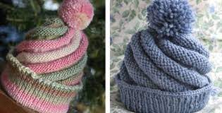 With over 300 free hat patterns you're bound to find the perfect one for your next knitting project. Fun Swirled Knitted Ski Cap Free Knitting Pattern