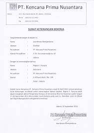 Contoh surat forniture pt prima nusantara bahasa inggris. 13 Contoh Surat Keterangan Kerja Atau Surat Keterangan Karyawan Lengkap