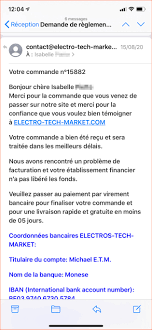 Maybe you would like to learn more about one of these? Arnaque Electro Tech Market Com Apres Le Paiement Plus Aucune Communication Previent Isabelle De Gosselies Rtl Info