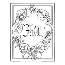 See scores more flowers to color here with lots of asters or daisies, lilies, roses, and sunflowers. Fall Wreath Coloring Page