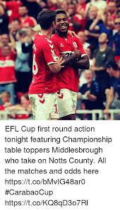 We did not find results for: Efl Cup First Round Action Tonight Featuring Championship Table Toppers Middlesbrough Who Take On Notts County All The Matches And Odds Here Httpstcobmvig48ar0 Carabaocup Httpstcokq8qd3o7rl Meme On Awwmemes Com