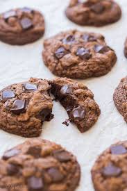 These Double Chocolate Chip Cookies Are Made With Melted Chocolate Which Makes Them Ridi Chocolate Chip Recipes Chocolate Cookie Recipes Chocolate Chip Cookies