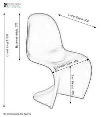 Measurements Of Panton Chair By Concept Furniture Hire Panton Chair Furniture Hire Iconic Chairs