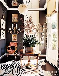 Integrating A Zebra Rug Into 7 Different Interior Themes Black Painted Walls Home Decor Decor