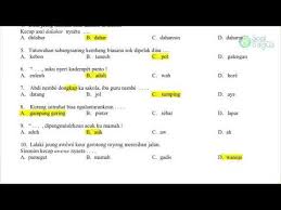 Kunci jawaban kelas 4 tema 2 selalu berhemat energi. Soal Uts Pts B Sunda Kelas 3 Semester 1 Th 2020 Youtube