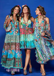 Multicoloured Dresses Boho Hippie Outfits Boho Outfits Modern Hippie Outfit
