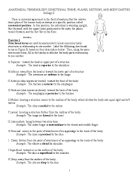 Students should complete anatomical terminology: Doc Anatomical Terminology Directional Terms Planes Sections And Body Cavities Jose Mejia Academia Edu