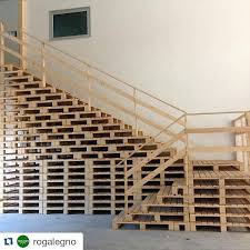 Trap Gemaakt Van Houten Pallets Escaliers Palette Escaliers Maison Meuble Escalier