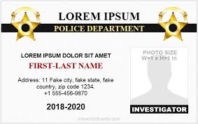 The candidates are shortlisted based on their eligibility and requirement. Police Id Card Templates For Ms Word Microsoft Word Id Card Templates