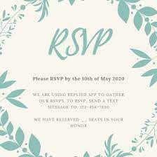 Here are some guidelines to help with designing, addressing, and sending the include a stamp on the rsvp card to make it convenient for your guests to respond. Limit Your Guest Count For Your Wedding Using Rsvp Cards With Examples Replied Blog
