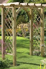 The tomato plant will grow big and strong on the inside of it. Japanese Style Garden Arches